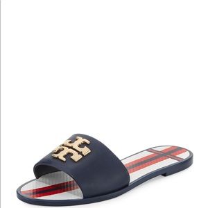 Tory Burch Women's Leather top Slide Sandals